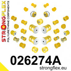 026274A: Strongflex Kompletní sada polyuretanových silentbloků pro zavěšení varianta SPORT