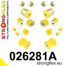 026281A: Strongflex Sada silentbloků předního zavěšení a zadního nosníku varianta SPORT