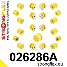 026286A: Strongflex Kompletní sada polyuretanových silentbloků pro zavěšení varianta SPORT