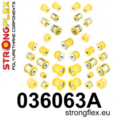 036063A: Strongflex Kompletní sada polyuretanových silentbloků pro zavěšení varianta SPORT
