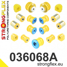 036068A: Strongflex Kompletní sada polyuretanových silentbloků pro zavěšení varianta SPORT