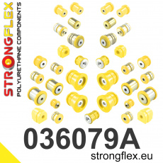 036079A: Strongflex Kompletní sada polyuretanových silentbloků pro zavěšení varianta SPORT
