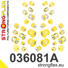 036081A: Strongflex Kompletní sada polyuretanových silentbloků pro zavěšení varianta SPORT