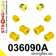 036090A: Strongflex Sada silentbloků zadního zavěšení varianta SPORT