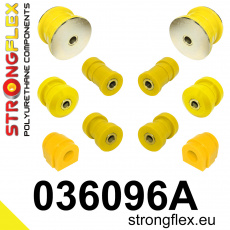 036096A: Strongflex Sada silentbloků zadního zavěšení varianta SPORT
