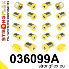036099A: Strongflex Sada silentbloků zadního zavěšení varianta SPORT