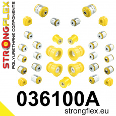 036100A: Strongflex Kompletní sada polyuretanových silentbloků pro zavěšení varianta SPORT