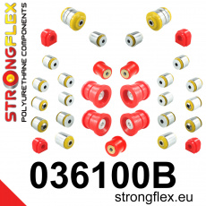 036100B: Strongflex Kompletní sada polyuretanových silentbloků pro zavěšení