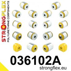 036102A: Strongflex Sada silentbloků zadního zavěšení varianta SPORT