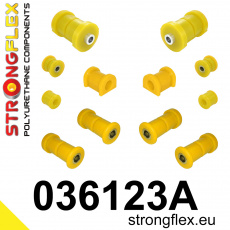 036123A: Strongflex Sada silentbloků zadního zavěšení varianta SPORT