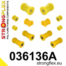 036136A: Strongflex Sada silentbloků zadního zavěšení varianta SPORT
