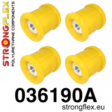036190A: Strongflex Sada silentbloků zadního nosníku E39 Sedan varianta SPORT