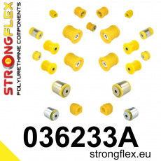036233A: Strongflex Kompletní sada silentbloků pro zavěšení E39 Sedan varianta SPORT