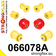 066078A: Strongflex Sada silentbloků předního zavěšení a zadního nosníku varianta SPORT