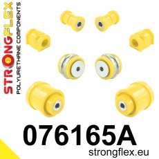 076165A: Strongflex Sada silentbloků předního zavěšení a zadního nosníku varianta SPORT