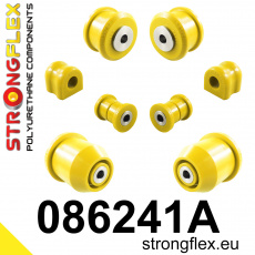 086241A: Strongflex Sada silentbloků přední nápravy a zadního nosníku varianta SPORT