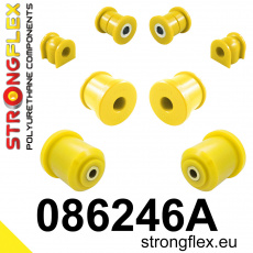 086246A: Strongflex Sada silentbloků předního zavěšení a zadního nosníku varianta SPORT