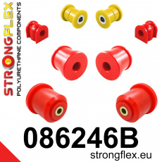 086246B: Strongflex Sada silentbloků předního zavěšení a zadního nosníku