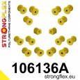 106136A: Strongflex Sada silentbloků zadního zavěšení z polyuretanu varianta SPORT