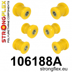 106188A: Strongflex Sada silentbloků zadního nosníku varianta SPORT
