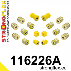 116226A: Strongflex Sada silentbloků zadního zavěšení varianta SPORT