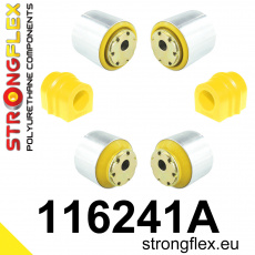 116241A: Strongflex Sada silentbloků předního zavěšení varianta SPORT