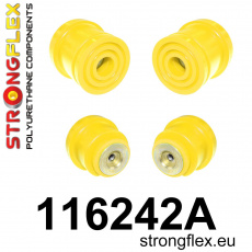116242A: Strongflex Sada silentbloků zadního nosníku varianta SPORT