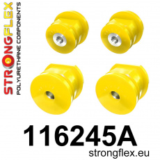 116245A: Strongflex Sada silentbloků zadního nosníku varianta SPORT