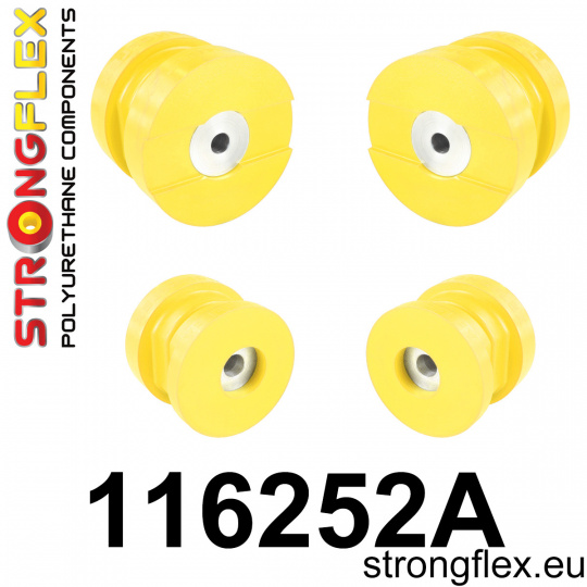 116252A: Strongflex Sada silentbloků zadního nosníku varianta SPORT