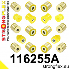 116255A: Strongflex Sada silentbloků zadního zavěšení varianta SPORT