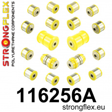 116256A: Strongflex Sada silentbloků zadního zavěšení varianta SPORT