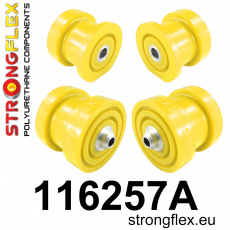 116257A: Strongflex Sada silentbloků zadního nosníku varianta SPORT