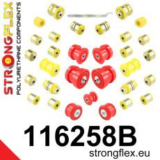 116258B: Strongflex Kompletní sada polyuretanových silentbloků pro zavěšení