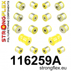 116259A: Strongflex Sada silentbloků zadního zavěšení varianta SPORT