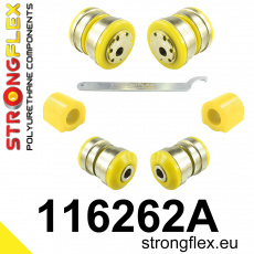 116262A: Strongflex Sada silentbloků předního zavěšení varianta SPORT