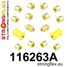 116263A: Strongflex Sada silentbloků zadního zavěšení varianta SPORT
