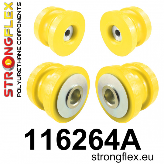 116264A: Strongflex Sada silentbloků zadního nosníku varianta SPORT