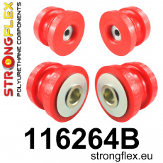 116264B: Strongflex Sada silentbloků zadního nosníku
