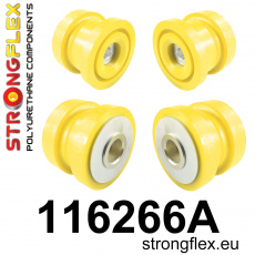 116266A: Strongflex Sada silentbloků zadního nosníku varianta SPORT