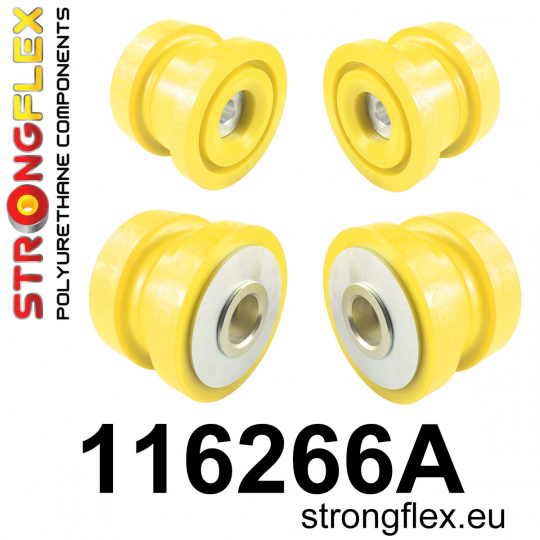 116266A: Strongflex Sada silentbloků zadního nosníku varianta SPORT