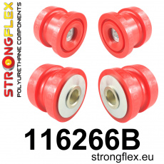 116266B: Strongflex Sada silentbloků zadního nosníku