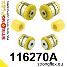 116270A: Strongflex Sada silentbloků předního zavěšení varianta SPORT