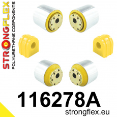 116278A: Strongflex Sada silentbloků předního zavěšení varianta SPORT