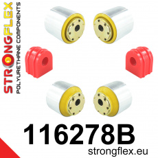 116278B: Strongflex Sada silentbloků předního zavěšení