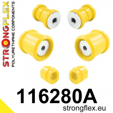 116280A: Strongflex Sada silentbloků předního zavěšení varianta SPORT