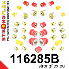 116285B: Strongflex Kompletní sada polyuretanových silentbloků pro zavěšení RWD