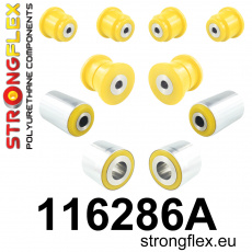 116286A: Strongflex Sada silentbloků předního zavěšení varianta SPORT