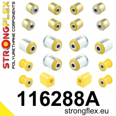 116288A: Strongflex Sada silentbloků zadního zavěšení varianta SPORT