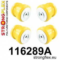 116289A: Strongflex Sada silentbloků zadního nosníku varianta SPORT