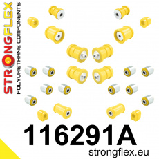 116291A: Strongflex Kompletní sada polyuretanových silentbloků pro zavěšení varianta SPORT